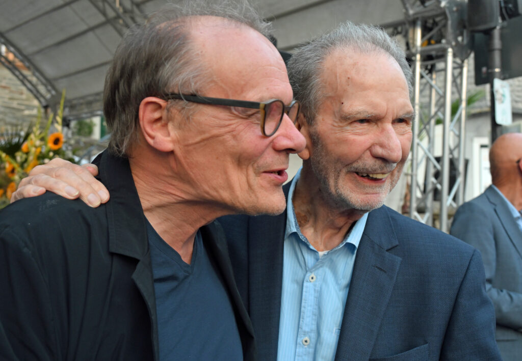 Edgar Reitz (r.) und "Leibniz"-Hauptdarsteller Edgar Selge (l.)